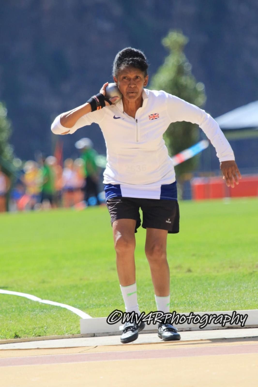 Sandra competes at European Masters Athletics Championships